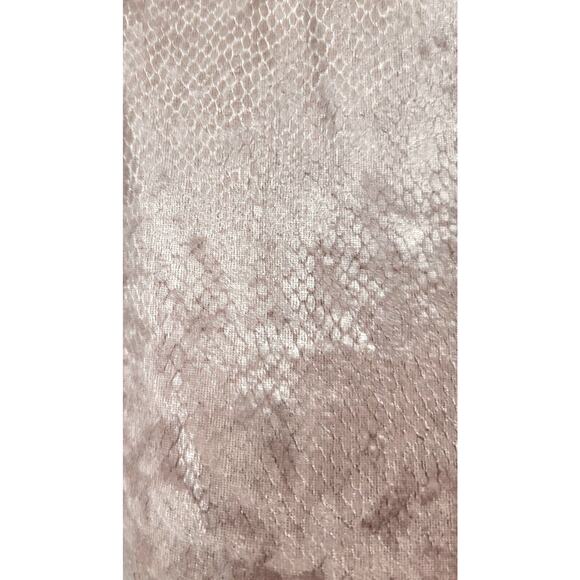 TCEC Blush Pink‎ Velvet Mock Neck Ruffle Mini Dress Party, Wedding, Glam, Size M - Picture 5 of 7